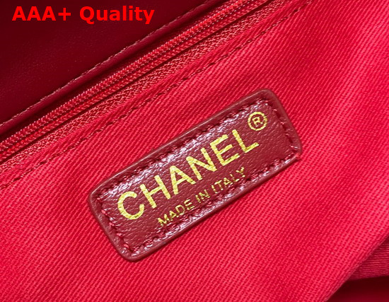 Chanel Drawstring Bag in Red Lambskin Replica