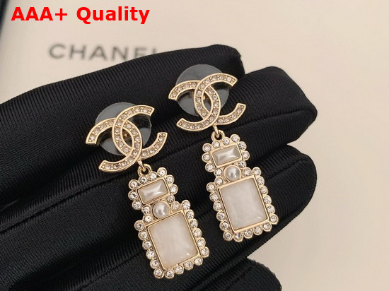 Chanel Earrings Metal Resin Imitation Pearls Replica