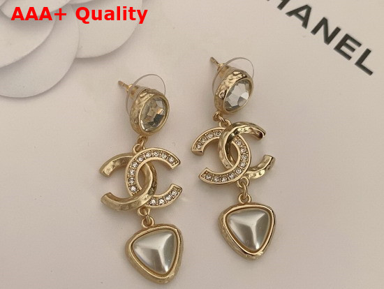 Chanel Earrings Metal Resin and Glass Pearls Replica