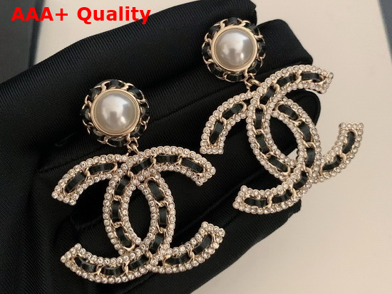 Chanel Earrings Metal Strass Replica