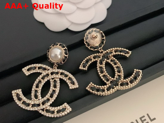 Chanel Earrings Metal Strass Replica