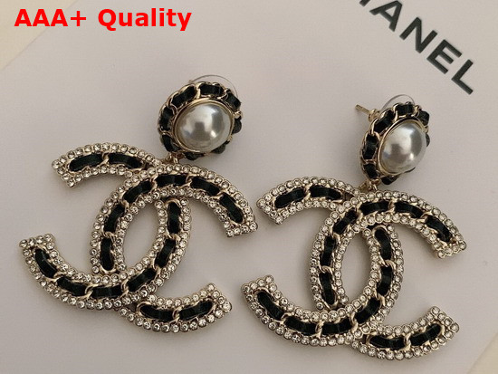 Chanel Earrings Metal Strass Replica