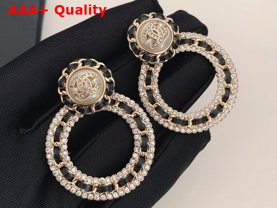 Chanel Earrings Metal Strass and Glass Pearls Replica