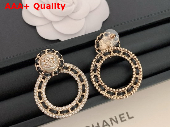 Chanel Earrings Metal Strass and Glass Pearls Replica