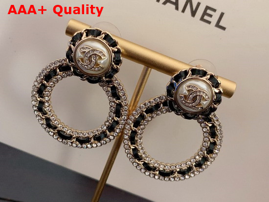 Chanel Earrings Metal Strass and Glass Pearls Replica