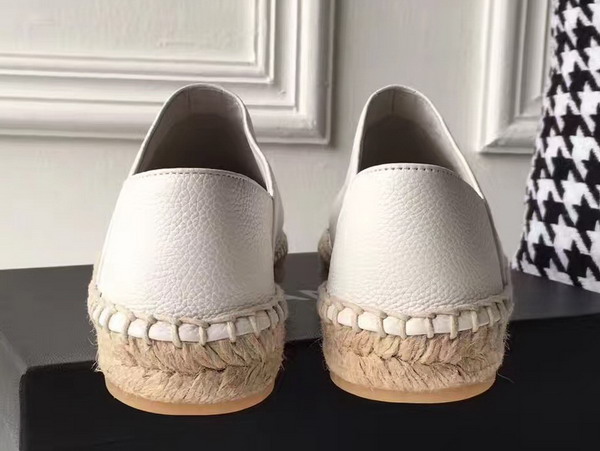 Chanel Espadrilles Calfskin White Black For Sale