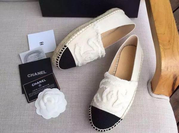 Chanel Espadrilles Denim Beige Black for Sale