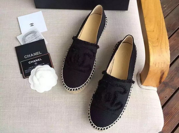 Chanel Espadrilles Denim Black for Sale