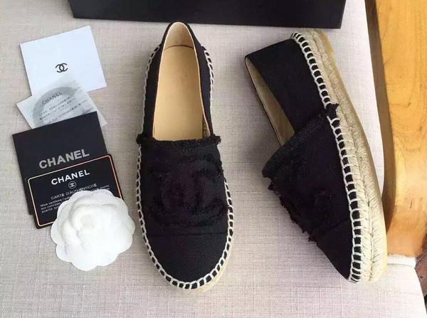 Chanel Espadrilles Denim Black for Sale