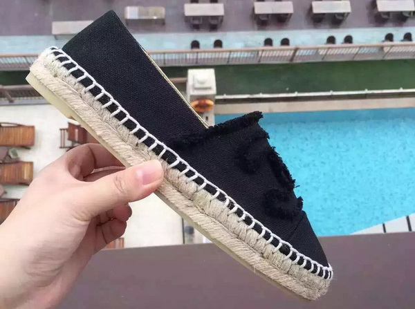 Chanel Espadrilles Denim Black for Sale