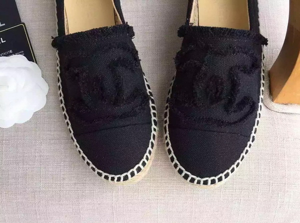 Chanel Espadrilles Denim Black for Sale