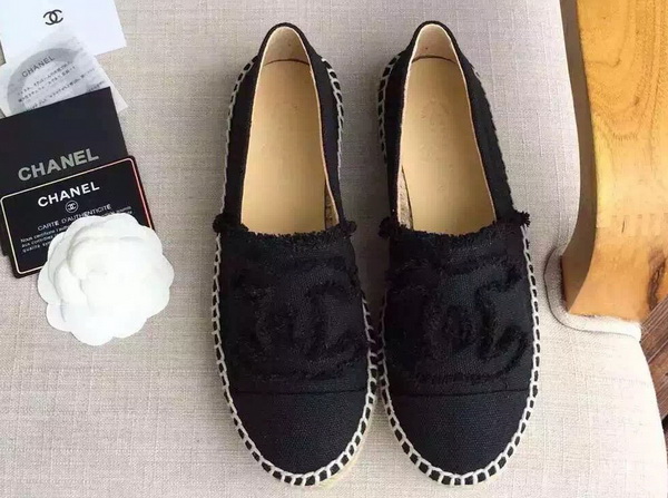 Chanel Espadrilles Denim Black for Sale