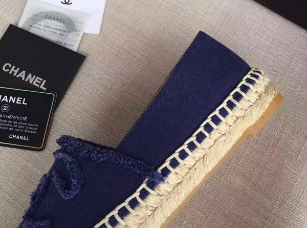 Chanel Espadrilles Denim Blue Black for Sale