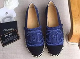 Chanel Espadrilles Denim Blue Black for Sale