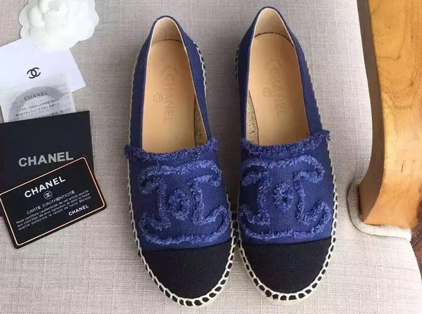 Chanel Espadrilles Denim Blue Black for Sale