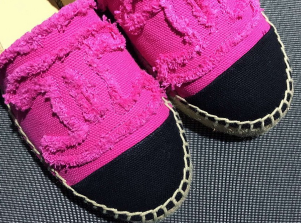 Chanel Espadrilles Denim Fuchsia Black for Sale