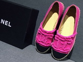 Chanel Espadrilles Denim Fuchsia Black for Sale