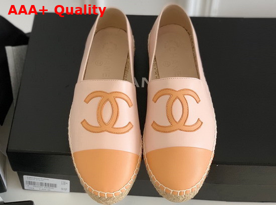 Chanel Espadrilles Lambskin Light Pink G29762 Replica