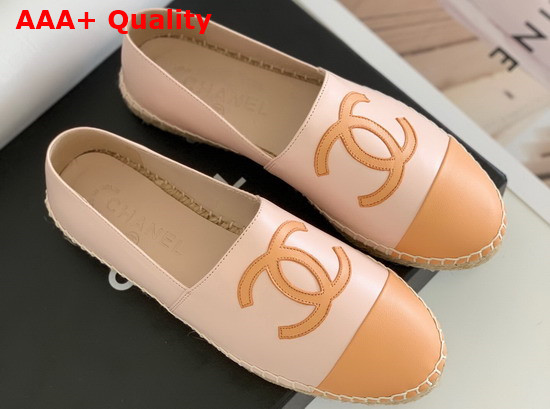 Chanel Espadrilles Lambskin Light Pink G29762 Replica