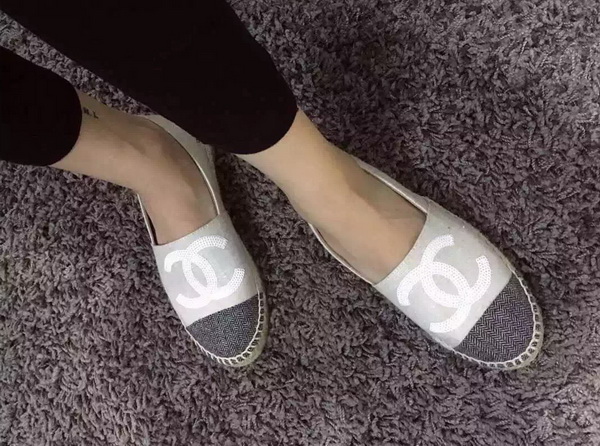 Chanel Espadrilles Light Grey Denim for Sale