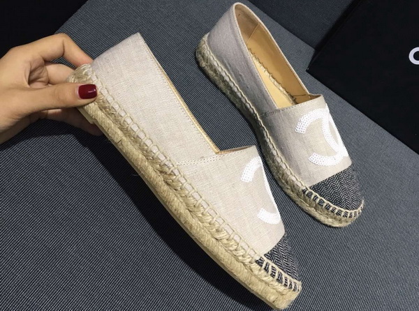 Chanel Espadrilles Light Grey Denim for Sale