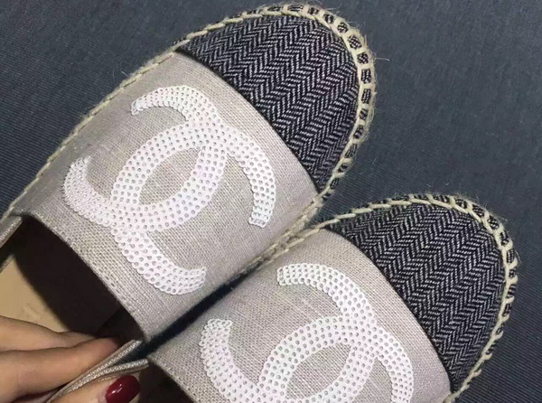 Chanel Espadrilles Light Grey Denim for Sale