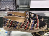 Chanel Espadrilles Tweed and Grosgrain Multicolor and Black G29762