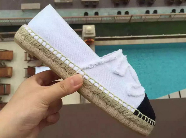 Chanel Espadrilles White Denim for Sale