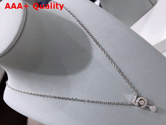 Chanel Eternal N5 Necklace 18K White Gold Diamonds Ref J11991 Replica