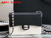 Chanel Evening Bag Plexi Black Metal Black and White AS2513 Replica