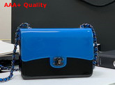 Chanel Evening Bag Plexi Black Metal Blue and Black AS2513 Replica