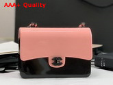 Chanel Evening Bag Plexi Black Metal Pink and Black AS2513 Replica