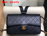 Chanel Flap Backpack in Black Lambskin Replica