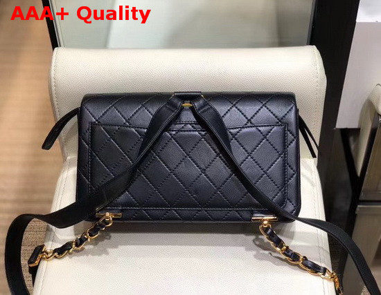 Chanel Flap Backpack in Black Lambskin Replica