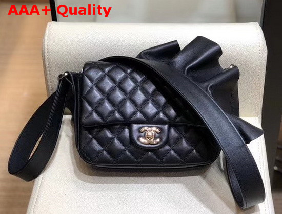 Chanel Flap Bag Lambskin Calfskin and Gold Tone Metal Black AS1737 Replica