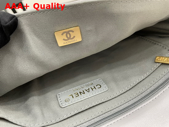 Chanel Flap Bag Lambskin Gold Metal Gray Ref AS2563 Replica