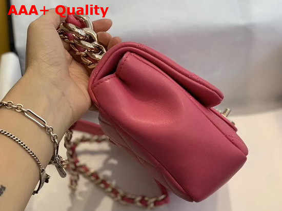 Chanel Flap Bag Lambskin Resin and Gold Tone Metal Pink AS1353 Replica