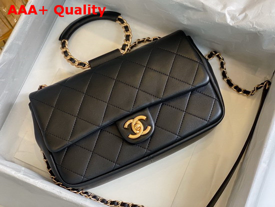 Chanel Flap Bag Lambskin and Gold Metal Black AS1358 Replica