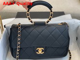 Chanel Flap Bag Lambskin and Gold Metal Black AS1358 Replica