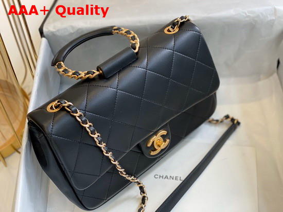 Chanel Flap Bag Lambskin and Gold Metal Black AS1358 Replica