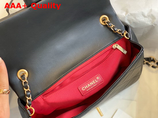 Chanel Flap Bag Lambskin and Gold Metal Black AS1358 Replica