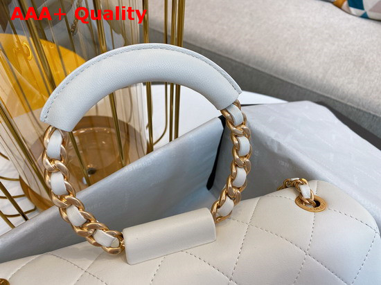 Chanel Flap Bag Lambskin and Gold Metal White AS1358 Replica