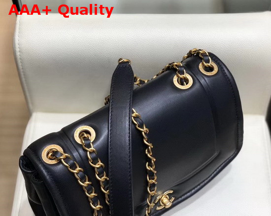 Chanel Flap Bag Lambskin and Gold Tone Metal Black AS1178 Replica