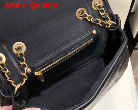 Chanel Flap Bag Lambskin and Gold Tone Metal Black AS1178 Replica