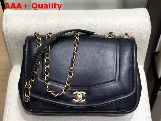 Chanel Flap Bag Lambskin and Gold Tone Metal Black AS1178 Replica