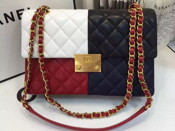 Chanel Flap Bag Patchwork Lambskin for Sale