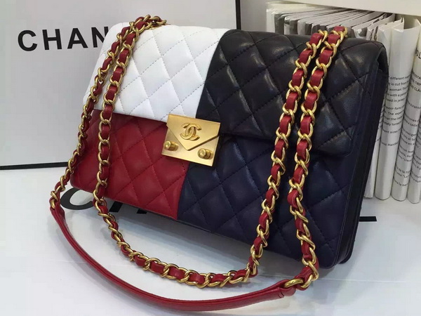 Chanel Flap Bag Patchwork Lambskin for Sale