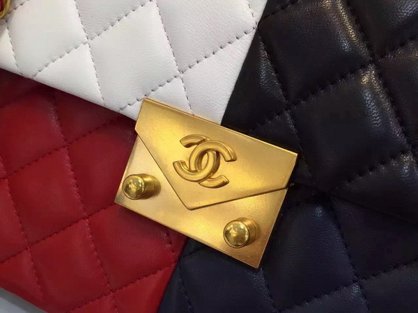 Chanel Flap Bag Patchwork Lambskin for Sale