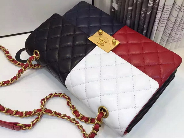 Chanel Flap Bag Patchwork Lambskin for Sale