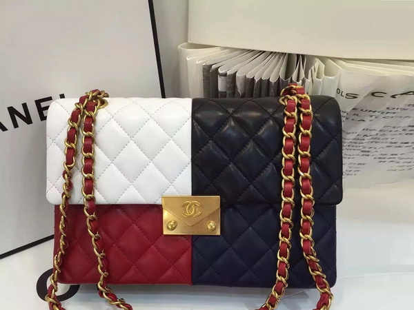 Chanel Flap Bag Patchwork Lambskin for Sale